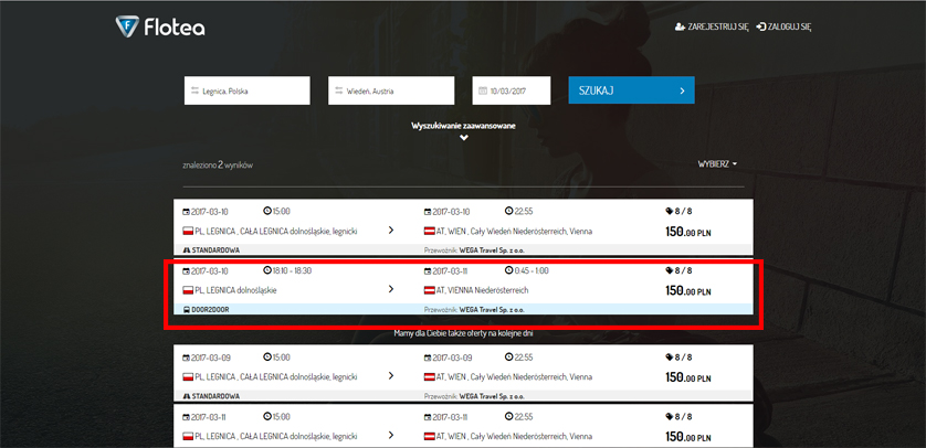 Door2Door - przejazdy do Wiednia od 130 zł - Flotea.pl